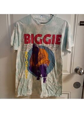 2/$10 The Notorious Biggie Graphic Tie Dye T-Shirt Size Small/Medium